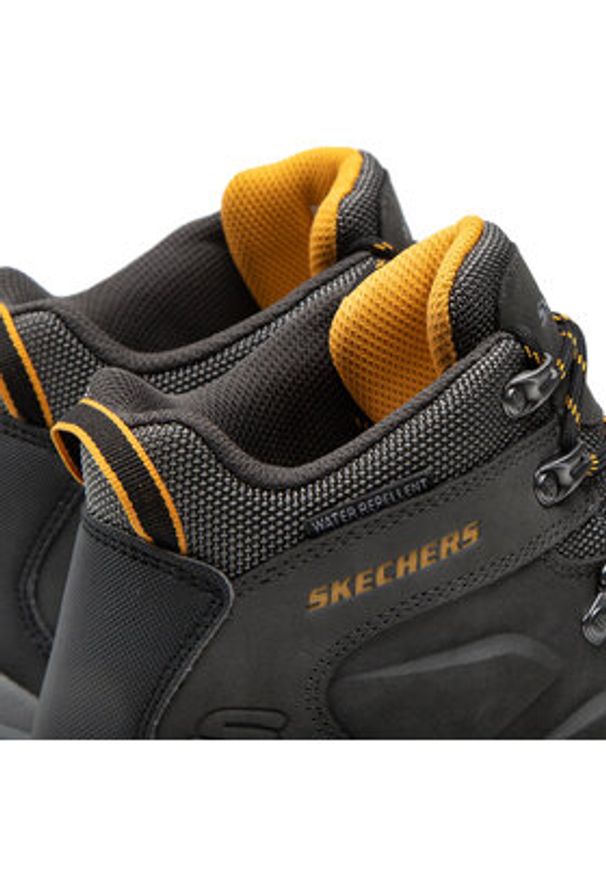 skechers - Skechers Trapery Daggett 204642CHAR Szary. Kolor: szary. Materiał: skóra
