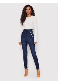 Guess Sweter Elinor W2YR30 Z2V62 Biały Regular Fit. Kolor: biały. Materiał: wiskoza #4