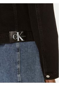 Calvin Klein Jeans Kurtka jeansowa 90's J20J221257 Czarny Regular Fit. Kolor: czarny. Materiał: bawełna #4