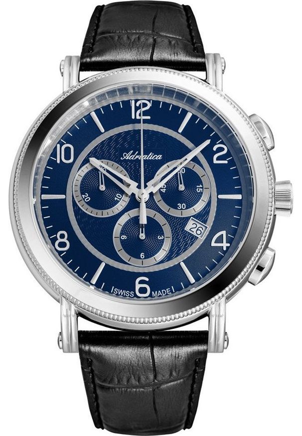 Zegarek Adriatica Zegarek męski Adriatica A8294.5255CH czarny. Kolor: czarny