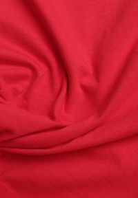 Renee - Czerwony T-shirt z Bawełny z Okrągłym Dekoltem Nedima. Okazja: na co dzień. Kolor: czerwony. Materiał: bawełna. Styl: klasyczny, casual #3