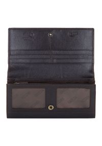 Wittchen - Damski portfel skórzany o prostym kroju. Kolor: brązowy. Materiał: skóra #5