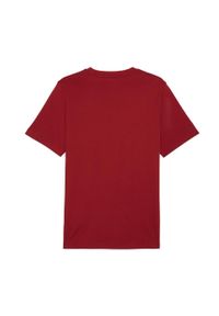 Puma Koszulka Ess+ 2 Col Small Logo 67447012. Kolor: czerwony. Materiał: bawełna
