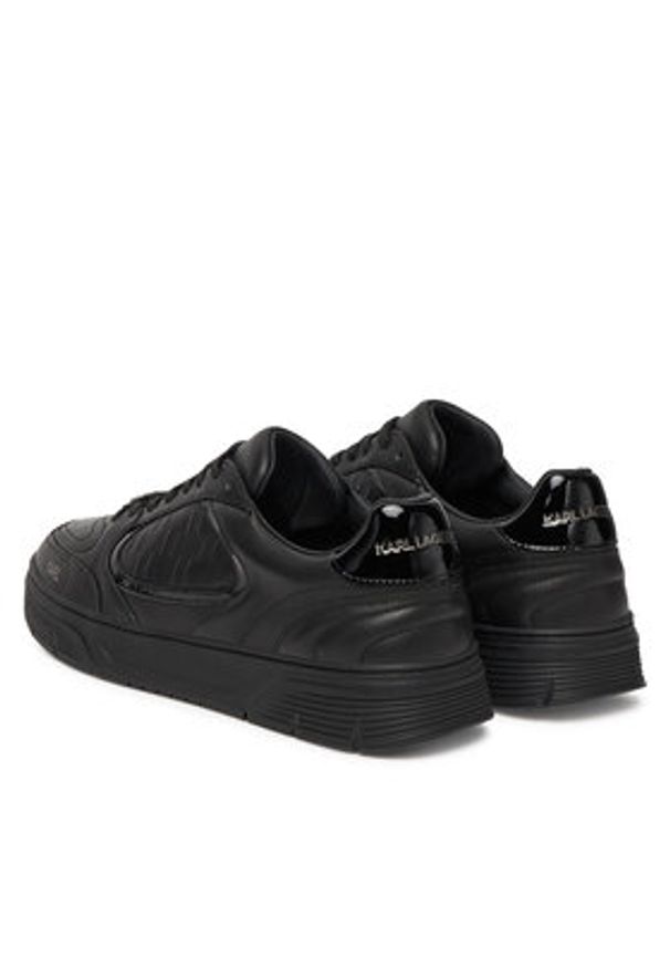 Karl Lagerfeld - KARL LAGERFELD Sneakersy KL53019 Czarny. Kolor: czarny. Materiał: skóra