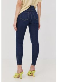 Spanx jeansy damskie high waist. Stan: podwyższony. Kolor: niebieski