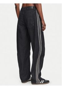 Adidas - adidas Jeansy KQ6474 Czarny Barrel Fit. Kolor: czarny #2