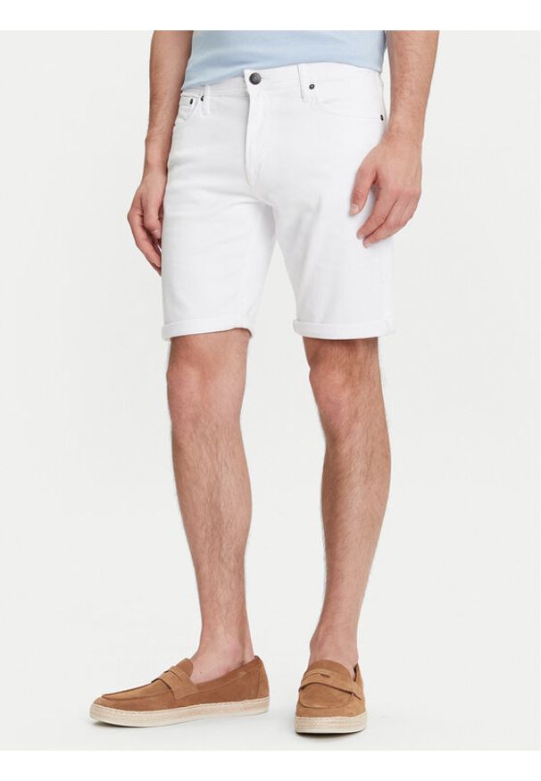 Jack & Jones - Jack&Jones Szorty jeansowe Rick 12274985 Biały Regular Fit. Kolor: biały. Materiał: bawełna