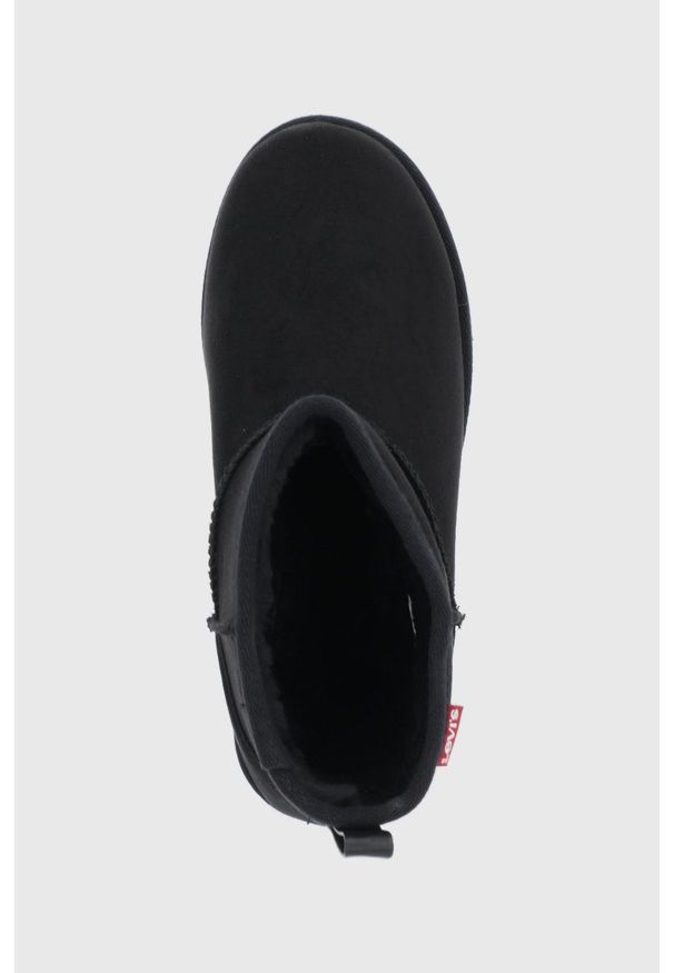 Levi's® - Levi's Śniegowce dziecięce kolor czarny. Okazja: na spotkanie biznesowe. Nosek buta: okrągły. Kolor: czarny. Materiał: guma. Styl: biznesowy