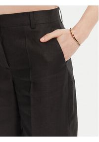 Weekend Max Mara Spodnie materiałowe Malizia 2515131052 Czarny Regular Fit. Kolor: czarny. Materiał: len #3