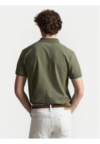Polo Ralph Lauren Polo 710941439509 Zielony Slim Fit. Typ kołnierza: polo. Kolor: zielony. Materiał: bawełna #4