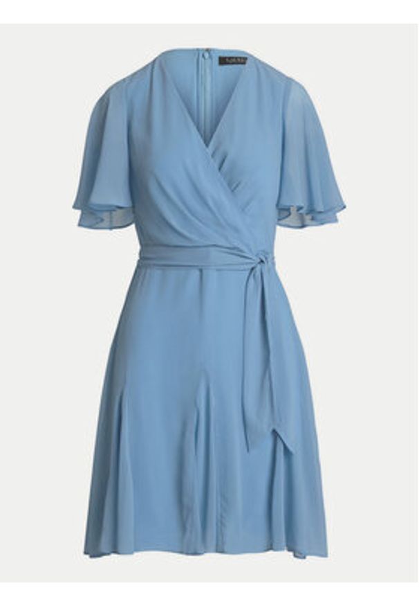Lauren Ralph Lauren - LAUREN RALPH LAUREN Sukienka koktajlowa 250938944003 Niebieski Regular Fit. Kolor: niebieski. Materiał: syntetyk. Styl: wizytowy