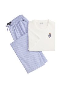 Polo Ralph Lauren Piżama 714931645009 Niebieski Regular Fit. Kolor: niebieski. Materiał: bawełna #5