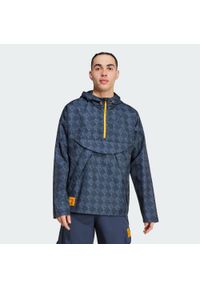 Adidas - Wiatrówka Real Madrid Seasonal Half-Zip. Kolor: niebieski. Materiał: materiał. Sport: piłka nożna #1