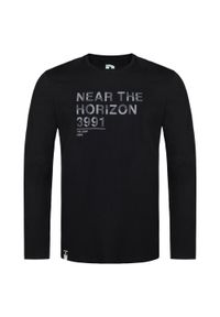 Lowa - Męska koszulka T-shirt Alfons Black M - Bawełniana i casualowa. Okazja: na co dzień. Kolor: czarny. Materiał: bawełna. Długość rękawa: długi rękaw. Styl: casual #1