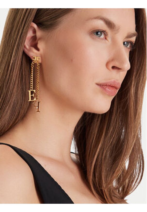 Elisabetta Franchi Kolczyki OR-17A-56E2-V220 Złoty. Materiał: metalowe. Kolor: złoty