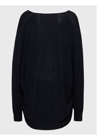 Kontatto Sweter 3M9015 Czarny Relaxed Fit. Kolor: czarny. Materiał: wiskoza #7
