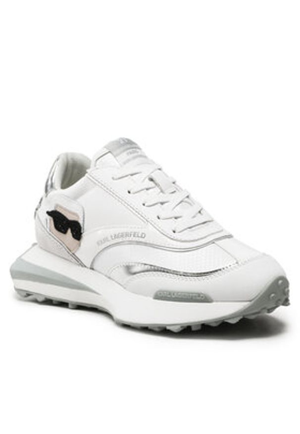 Karl Lagerfeld - KARL LAGERFELD Sneakersy KL62930N Biały. Kolor: biały. Materiał: skóra