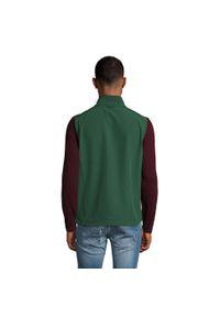SOL'S - Męska Kamizelka Bez Rękawów Rallye Softshell. Kolor: zielony. Materiał: softshell. Długość rękawa: bez rękawów