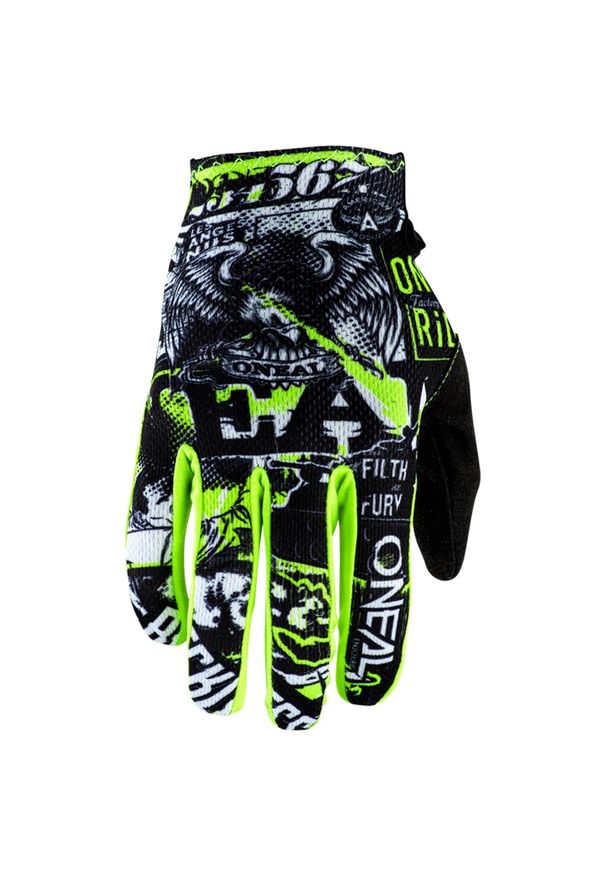 O'NEAL - Rękawiczki rowerowe mtb dziecięce O'neal Matrix Attack. Kolor: żółty, wielokolorowy, czarny. Sport: kolarstwo