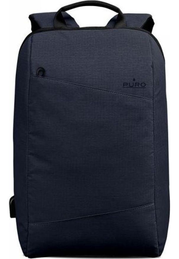 Plecak Puro PURO Byday - Plecak z zewnętrzym portem USB MacBook Pro 15 / Notebook 15.6 (granatowy). Kolor: niebieski