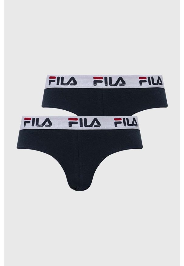 Fila slipy 2-pack męskie kolor granatowy. Kolor: niebieski