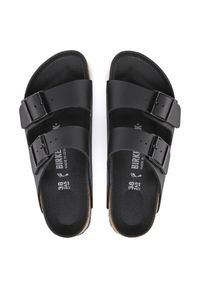 Birkenstock - Klapki damskie BIRKENSTOCK ARIZONA. Okazja: na co dzień, na spacer. Kolor: czarny. Materiał: materiał. Wzór: paski. Sezon: lato. Styl: klasyczny, casual #6