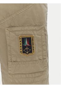 Aeronautica Militare Szorty materiałowe 251BE041CT1122 Khaki Regular Fit. Kolor: brązowy. Materiał: bawełna #4
