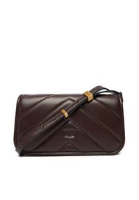 Pinko - PINKO Torebka Love Box Baguette Al 25-26 PLTT 105083 A2W2 Brązowy. Kolor: brązowy. Materiał: skórzane #3