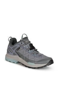 Buty sportowe trekkingowe damskie Aku Rocket Gore-tex wygodne lekkie. Kolor: fioletowy. Styl: sportowy