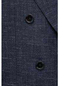 BOSS garnitur wełniany kolor granatowy. Kolor: niebieski. Materiał: wełna #5