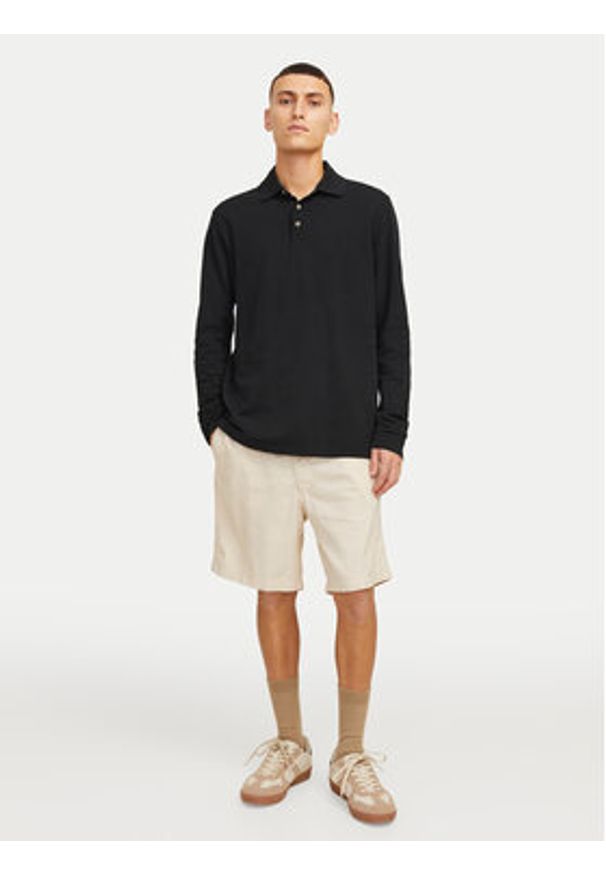 Jack & Jones Polo William 12269034 Czarny Regular Fit. Typ kołnierza: polo. Kolor: czarny. Materiał: bawełna