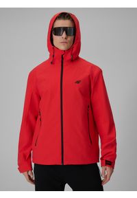 4f - 4F Kurtka przejściowa membrana 5000 męska - czerwona XL. Okazja: na spacer, na co dzień. Kolor: czerwony. Materiał: materiał. Styl: casual #1