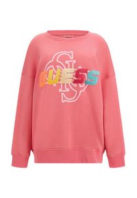 Guess Bluza Edwina V3GQ12 FL04P Różowy Regular Fit. Kolor: różowy. Materiał: bawełna #6