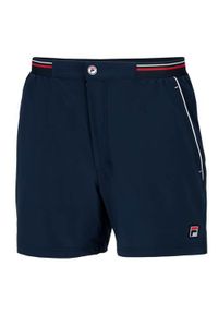 Spodnie sportowe męskie Fila Short Stephan. Kolor: niebieski. Materiał: syntetyk, materiał. Długość: krótkie