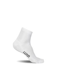 LUXA - Skarpety Kolarskie Classic Short. Kolor: biały. Materiał: poliamid, elastan. Sport: kolarstwo