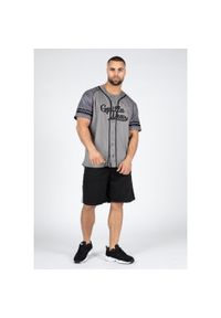 GORILLA WEAR - 82 Koszulka baseballowa - Szary. Kolor: szary. Sport: fitness