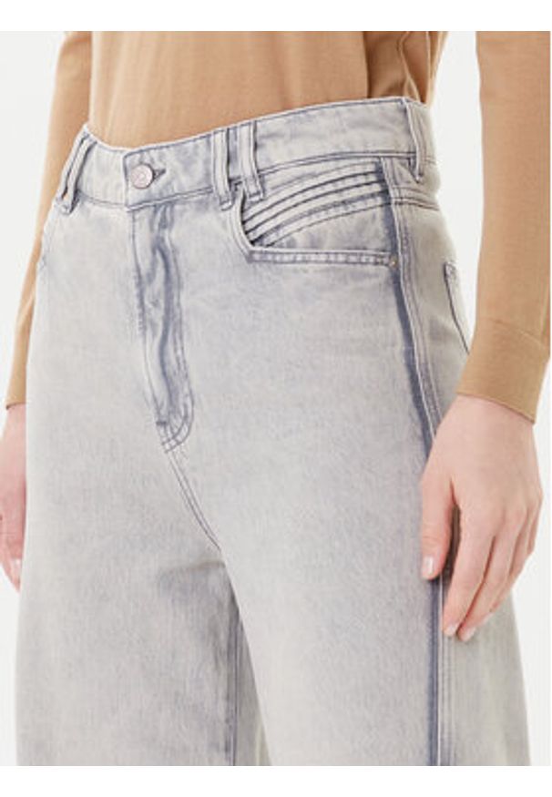 BOSS Jeansy C_Marlene Hr Split 50542436 Szary Relaxed Fit. Kolor: szary