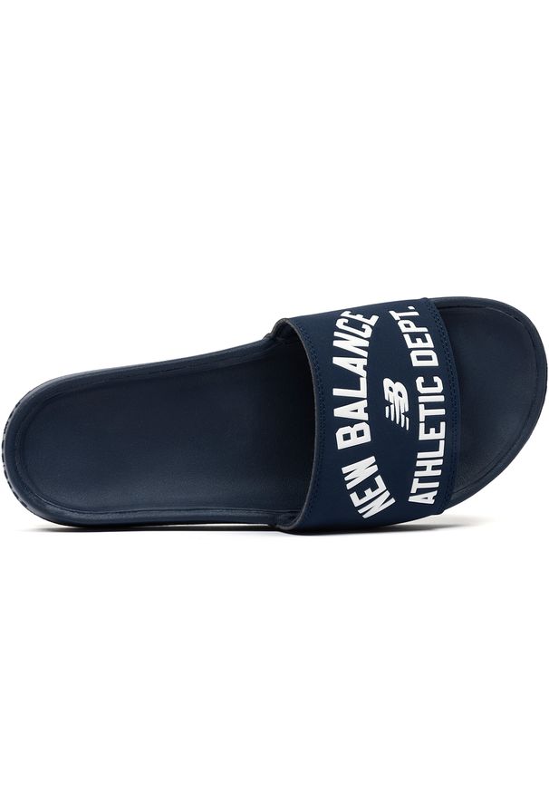 Klapki męskie New Balance SMF200K3 – granatowe. Kolor: niebieski. Materiał: materiał. Sezon: lato