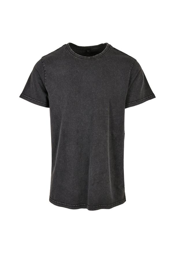 BUILD YOUR BRAND - Koszulka Z Okrągłym Dekoltem Dla Dorosłych Unisex Acid Wash. Kolor: czarny