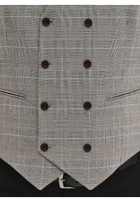 Pako Lorente - PAKO LORENTE – Dwurzędowa kamizelka w kratę. Materiał: poliester, elastan, wiskoza. Styl: elegancki, młodzieżowy #6