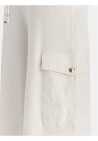 Liu Jo Spodnie materiałowe TF5041 MS75L Écru Regular Fit. Materiał: syntetyk #5