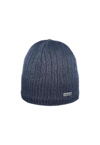 EISGLUT - Czapka męska Eisglut Kaig Cotton beanie zimowa wełniana. Kolor: niebieski. Materiał: wełna. Sezon: zima. Styl: sportowy #1