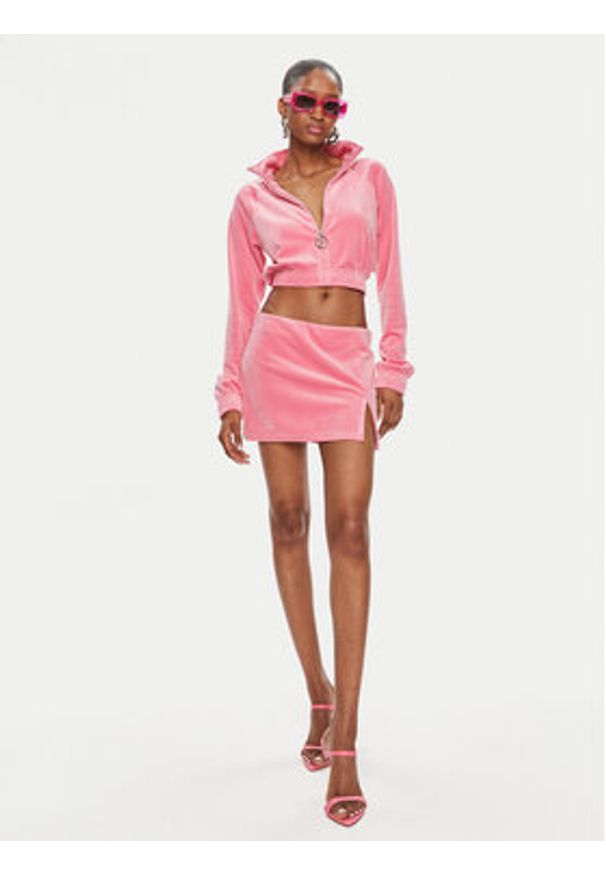 Juicy Couture Spódnica mini Maxy JCWGS24307 Różowy Slim Fit. Kolor: różowy. Materiał: syntetyk