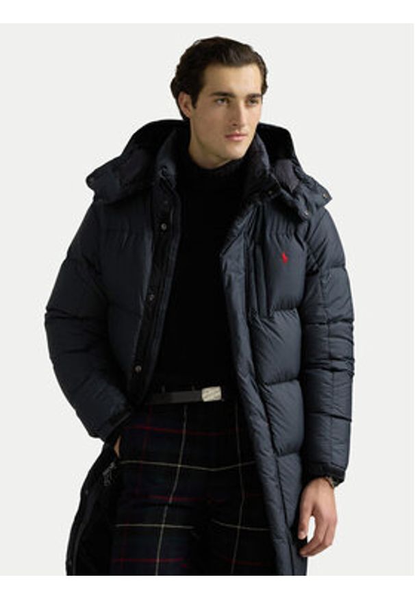 Polo Ralph Lauren Kurtka puchowa 710962406002 Czarny Regular Fit. Typ kołnierza: polo. Kolor: czarny. Materiał: syntetyk