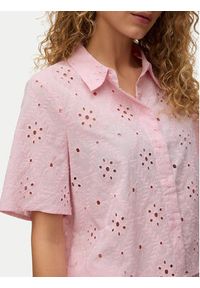 Vero Moda Koszula Eliza 10342754 Różowy jasny Regular Fit. Kolor: różowy. Materiał: bawełna #3