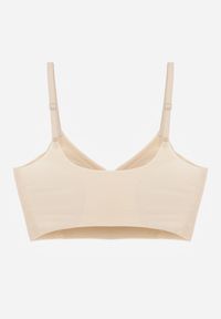 Renee - Beżowy Elastyczny Biustonosz Bezszwowy Bez Fiszbin Edaelia. Kolor: beżowy. Materiał: jeans #3