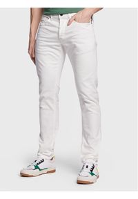 Replay Jeansy M1008V.000.8405348 Biały Slim Fit. Kolor: biały