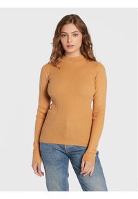 Brave Soul Sweter LK-248RIGBYH Brązowy Regular Fit. Kolor: brązowy. Materiał: syntetyk #1