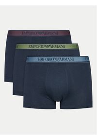 Emporio Armani Underwear Komplet 3 par bokserek 111357 4F717 70435 Granatowy. Kolor: niebieski. Materiał: bawełna