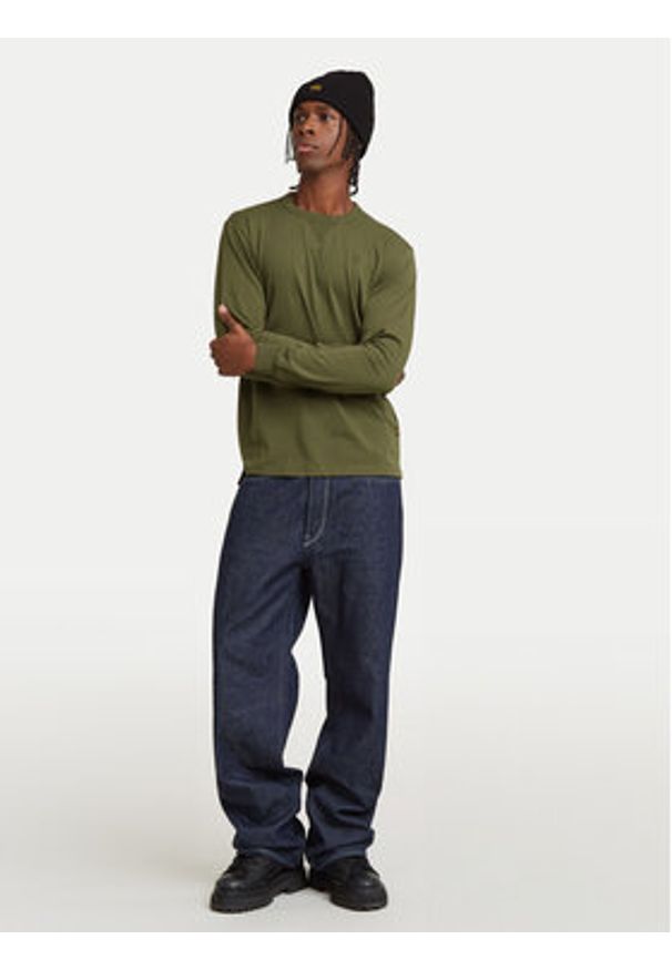 G-Star RAW - G-Star Raw Longsleeve Nifous D25076-336 Zielony Regular Fit. Kolor: zielony. Materiał: bawełna. Długość rękawa: długi rękaw